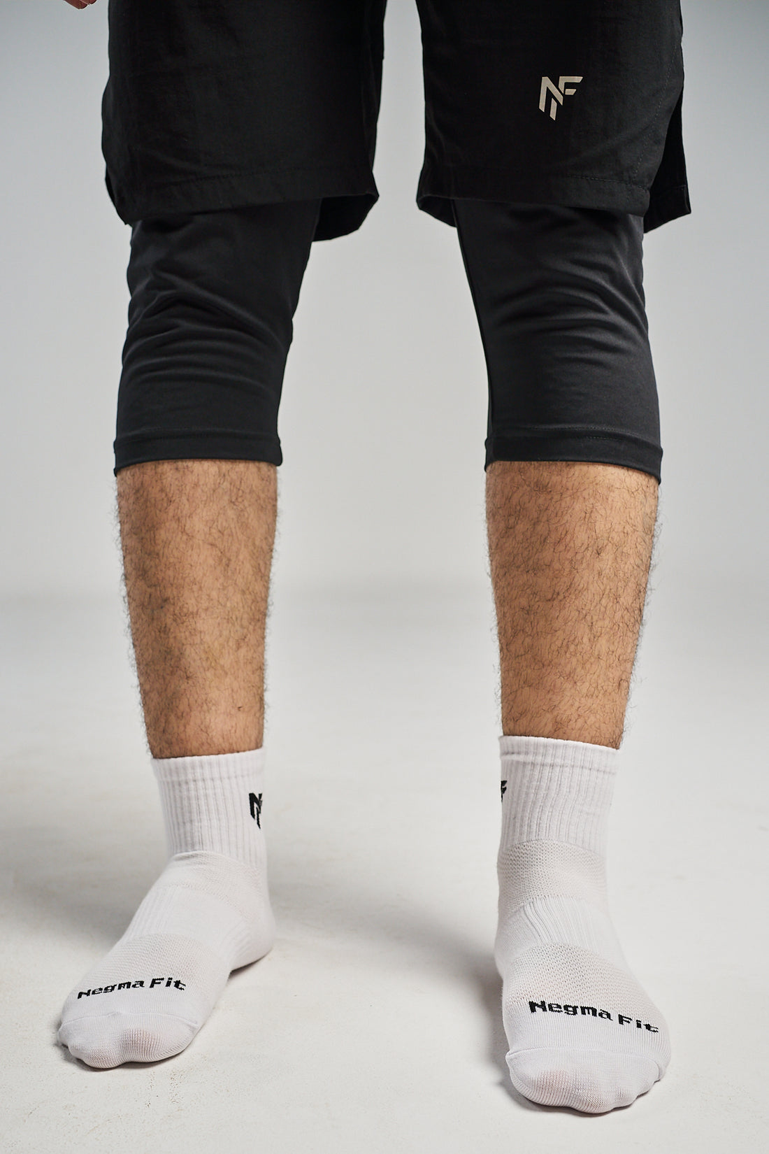 Cotton Sports Crew Socks – White