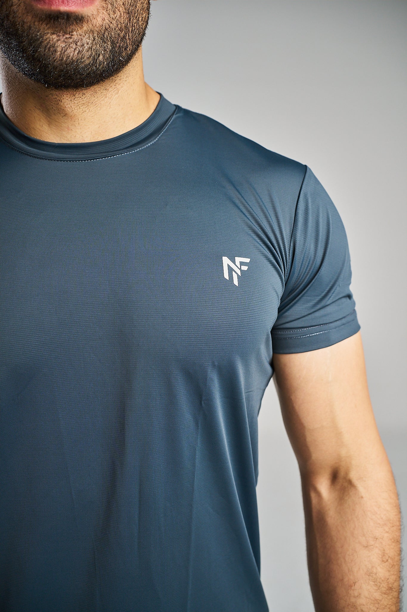 Men's Performance Training T-Shirt – Steel Blue