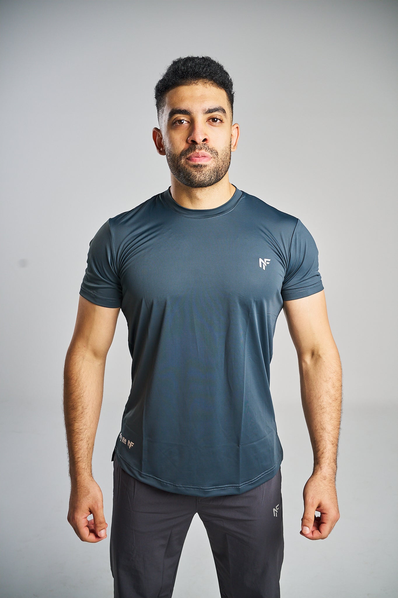Men's Performance Training T-Shirt – Steel Blue