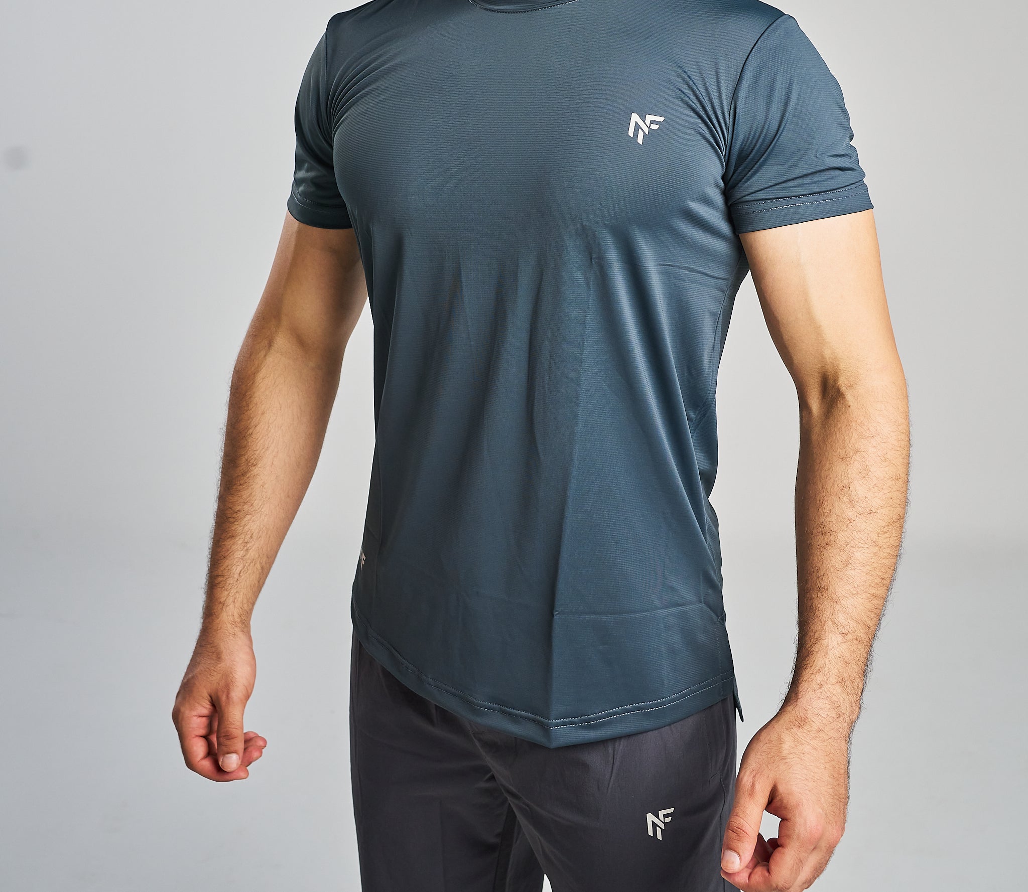 Men's Performance Training T-Shirt – Steel Blue