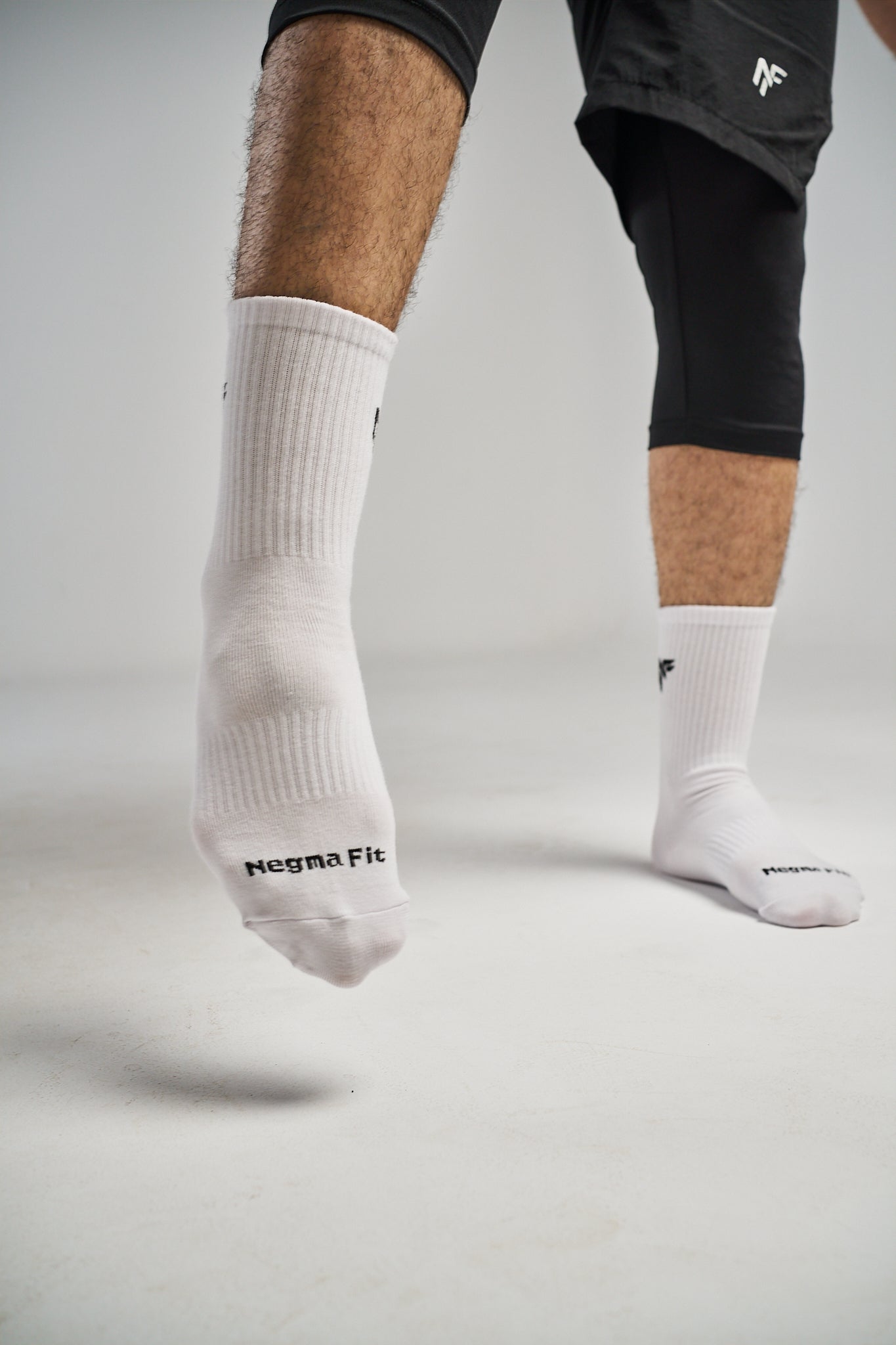 Cotton Sports Crew Socks – White