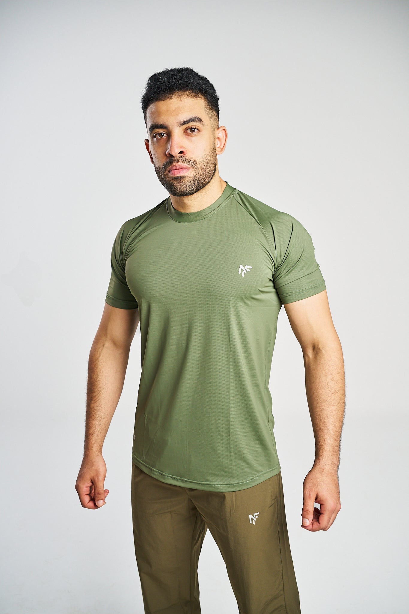 Men's Performance Training T-Shirt – Olive Green