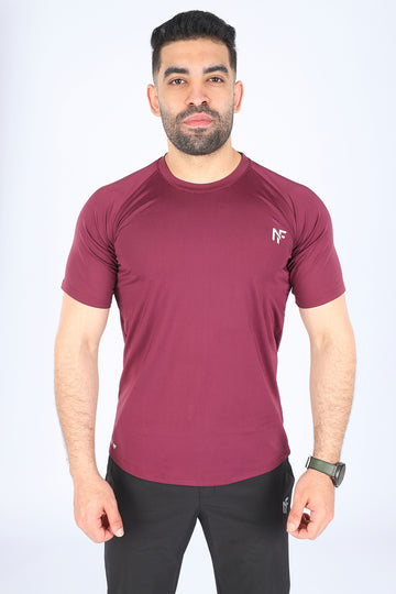 Men's Performance Training T-Shirt – Burgundy