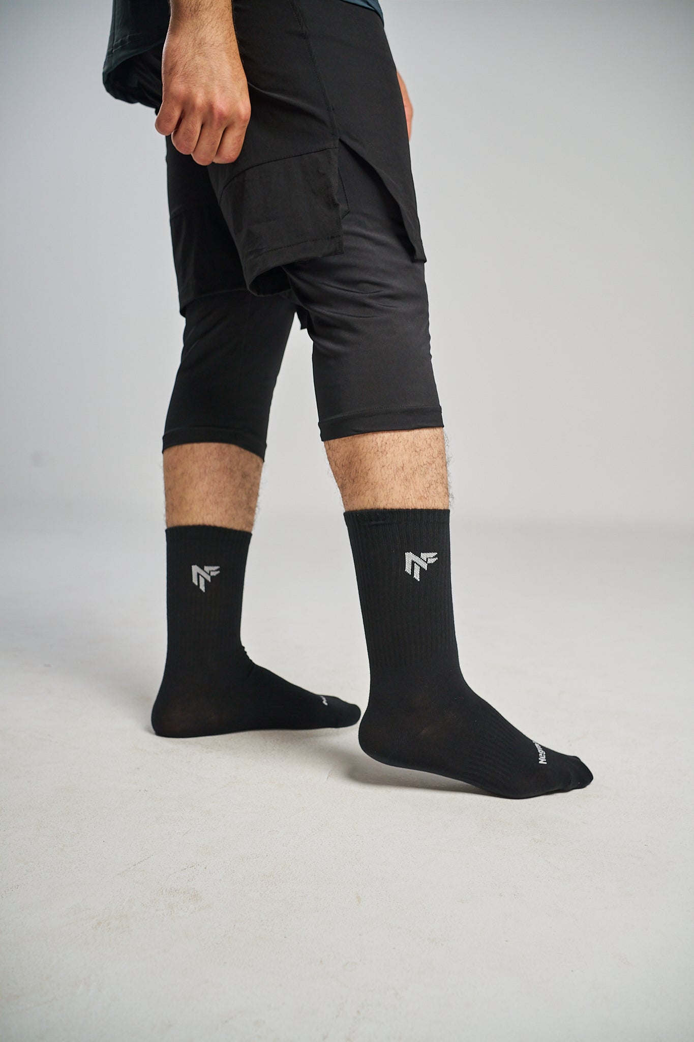 Sports Crew Socks – Black