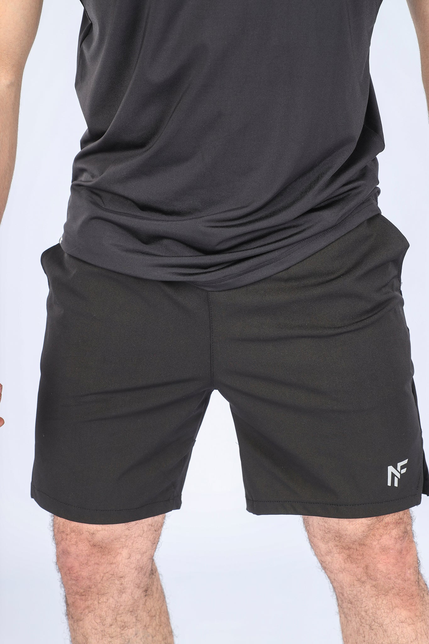 Men's 2-in-1 Performance Training Shorts – Black