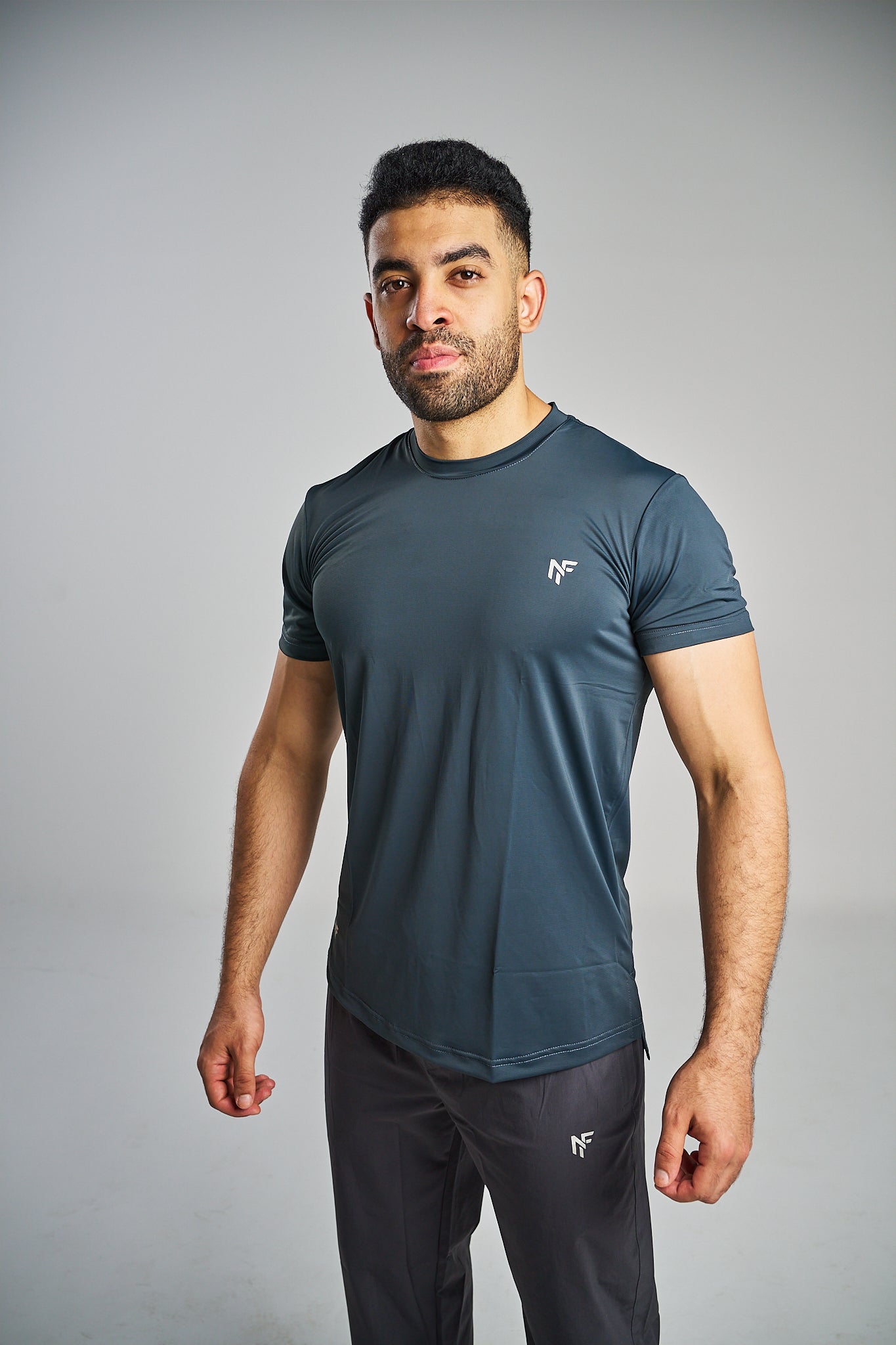 Men's Performance Training T-Shirt – Steel Blue