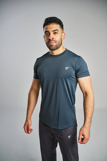 Men's Performance Training T-Shirt – Steel Blue