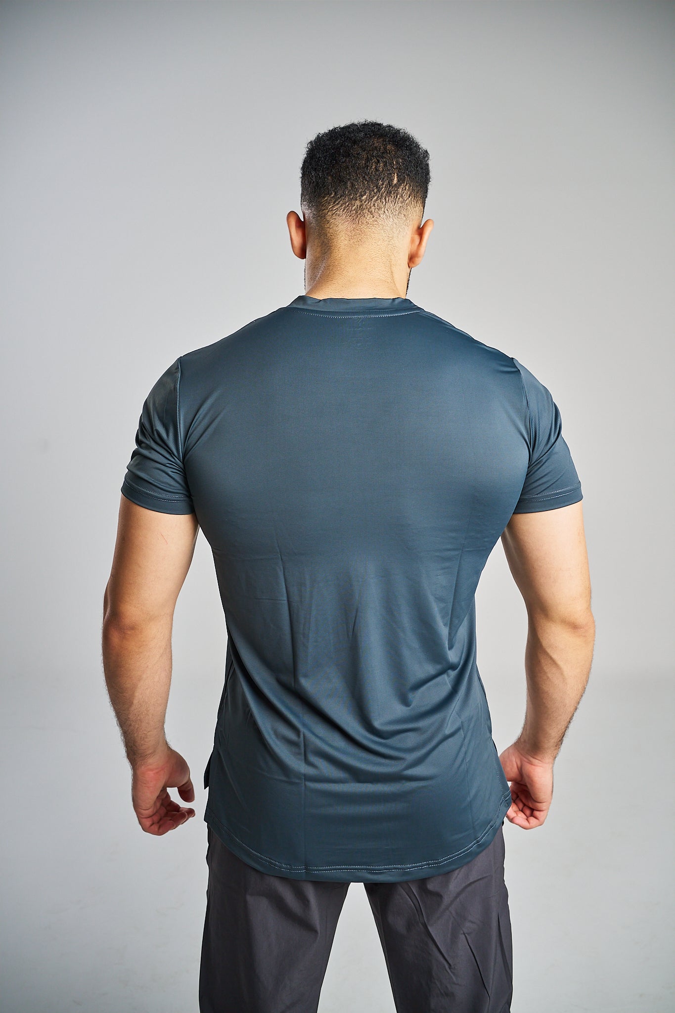 Men's Performance Training T-Shirt – Steel Blue