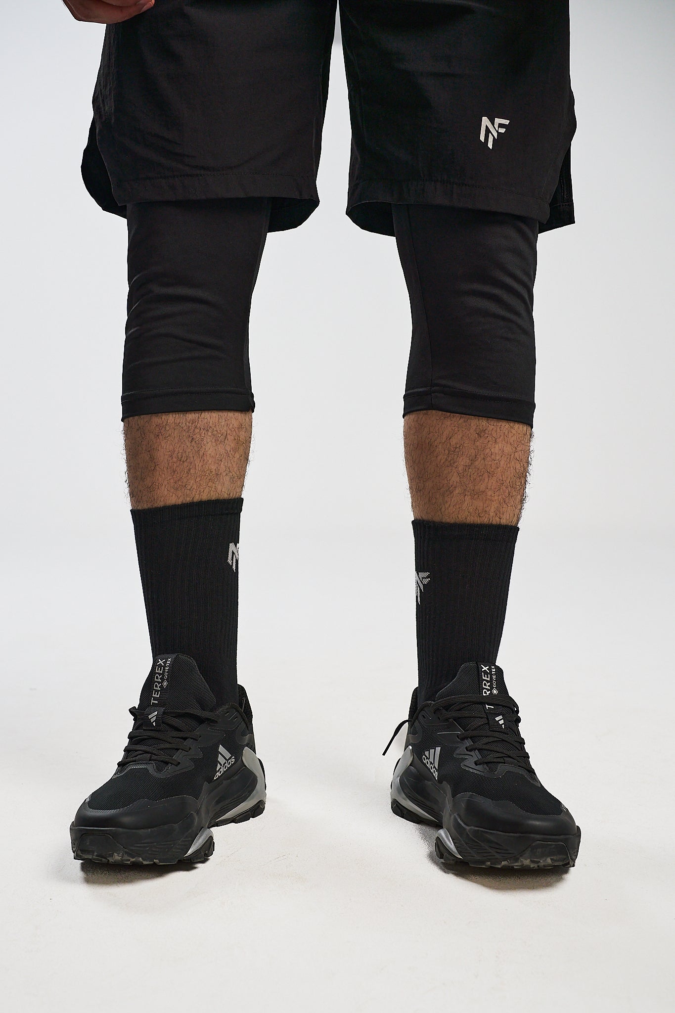 Men's 2-in-1 Performance Training Shorts – Black