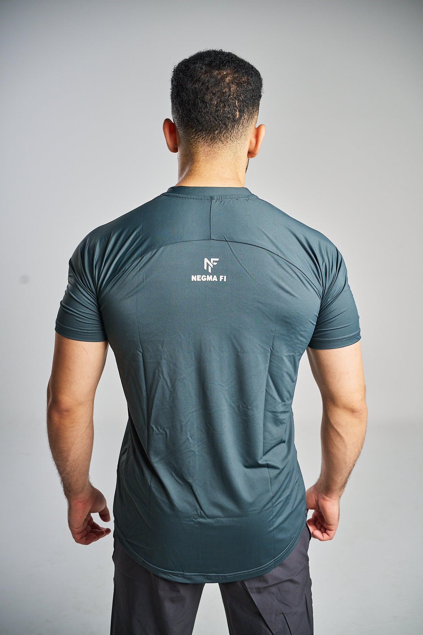 Men's Performance Training T-Shirt – Steel Blue