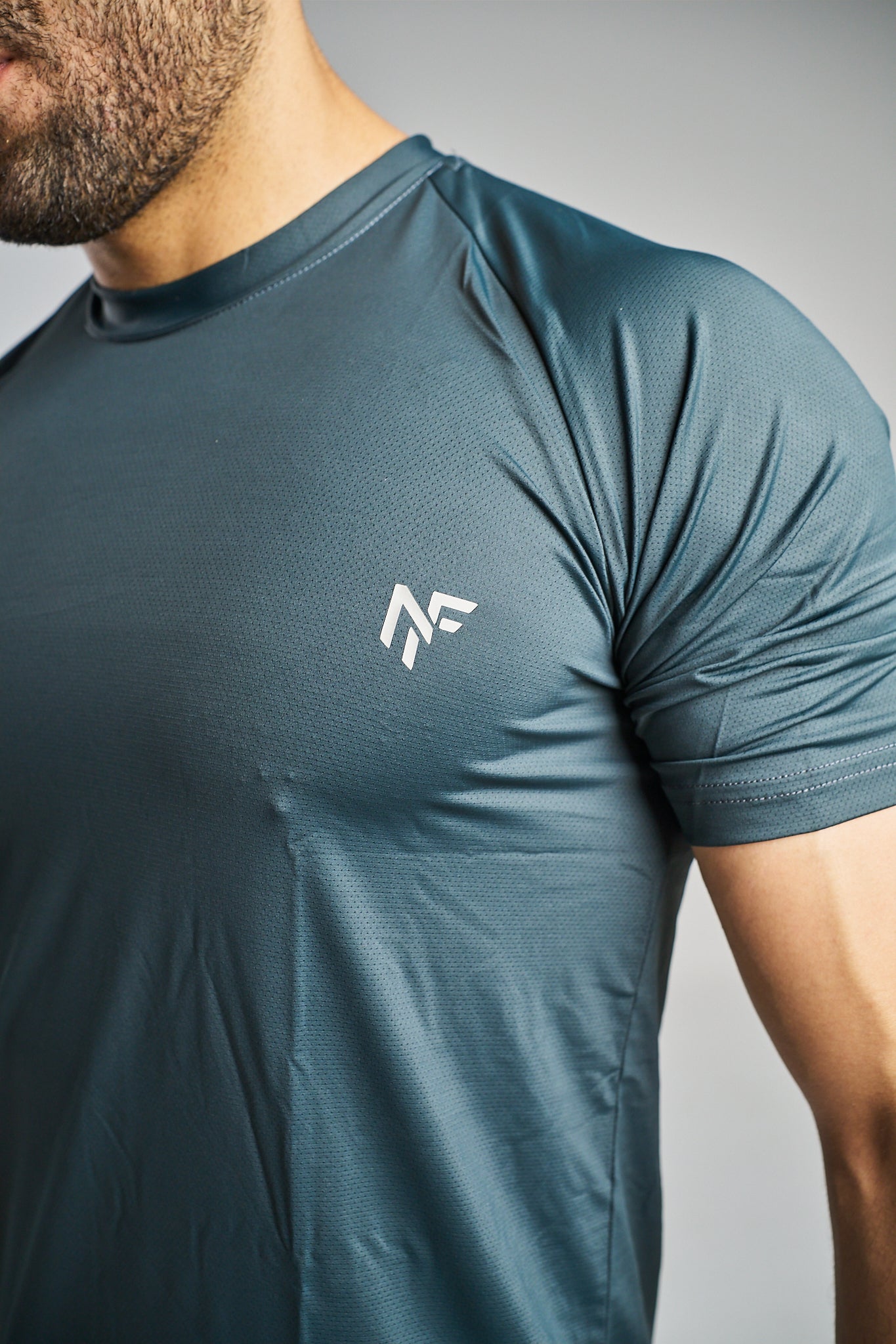 Men's Performance Training T-Shirt – Steel Blue