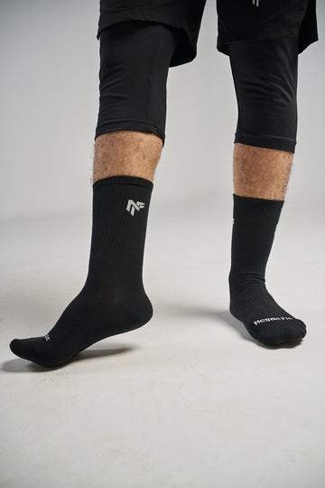 Sports Crew Socks – Black