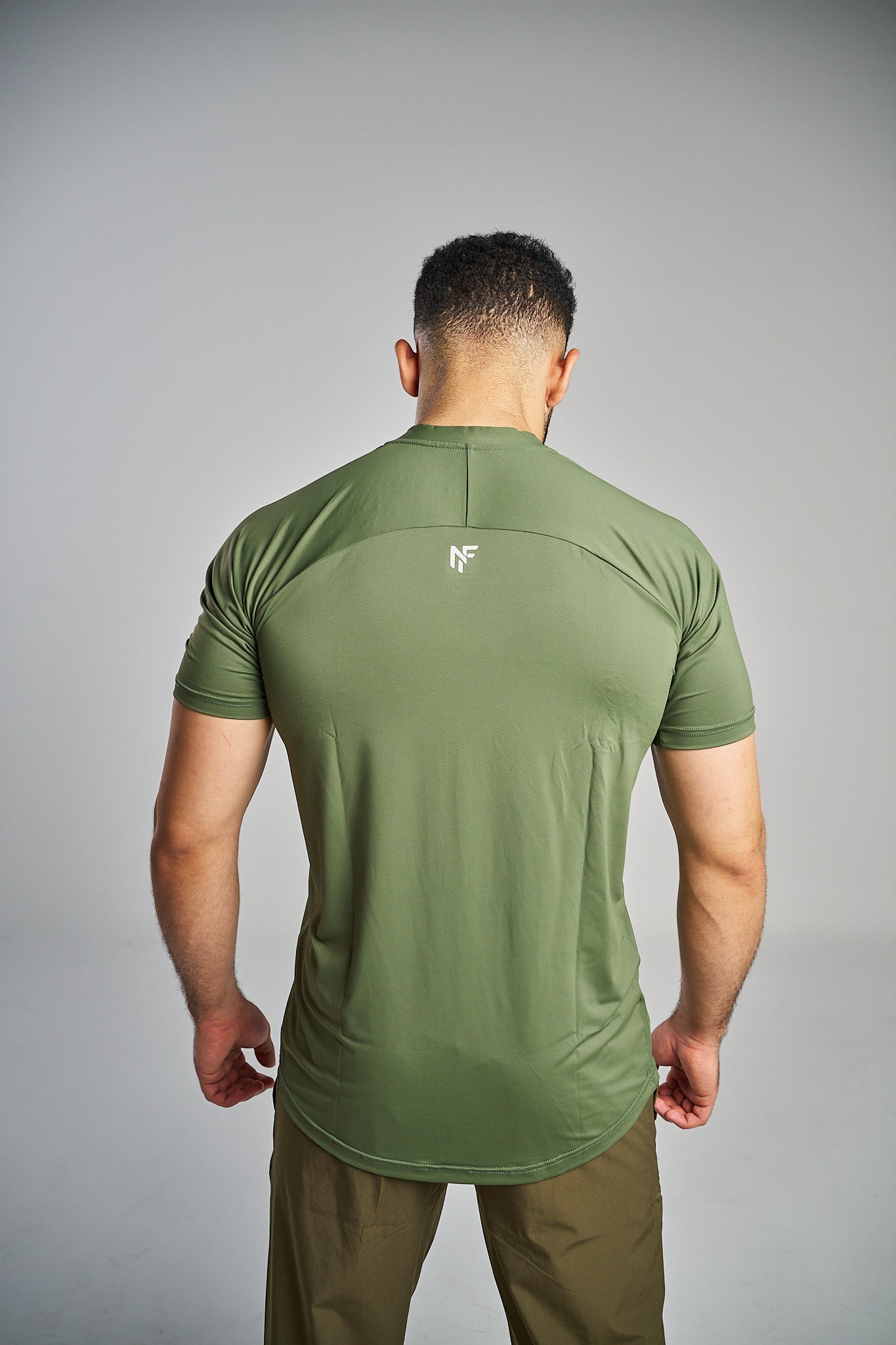 Men's Performance Training T-Shirt – Olive Green