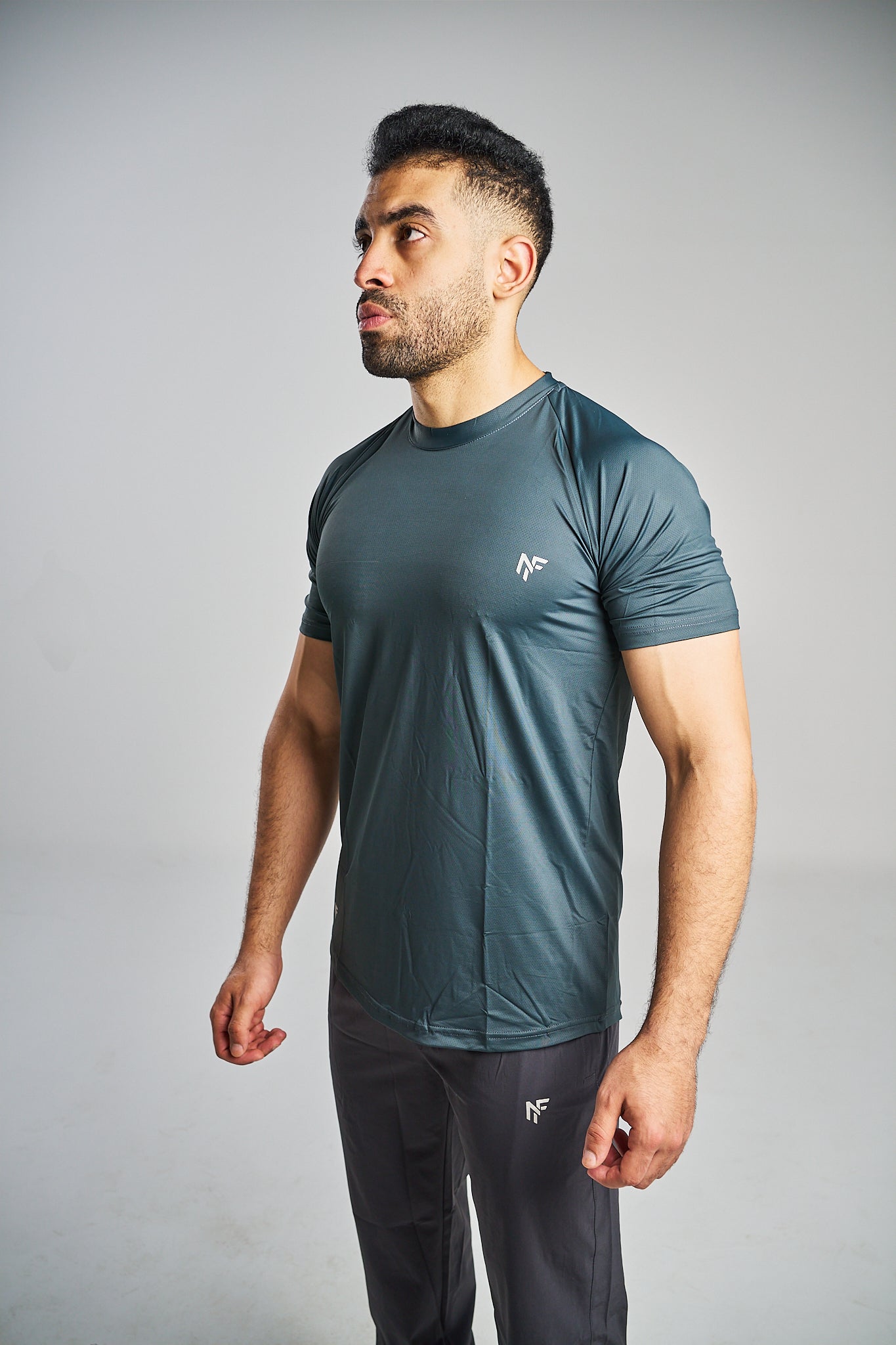 Men's Performance Training T-Shirt – Steel Blue